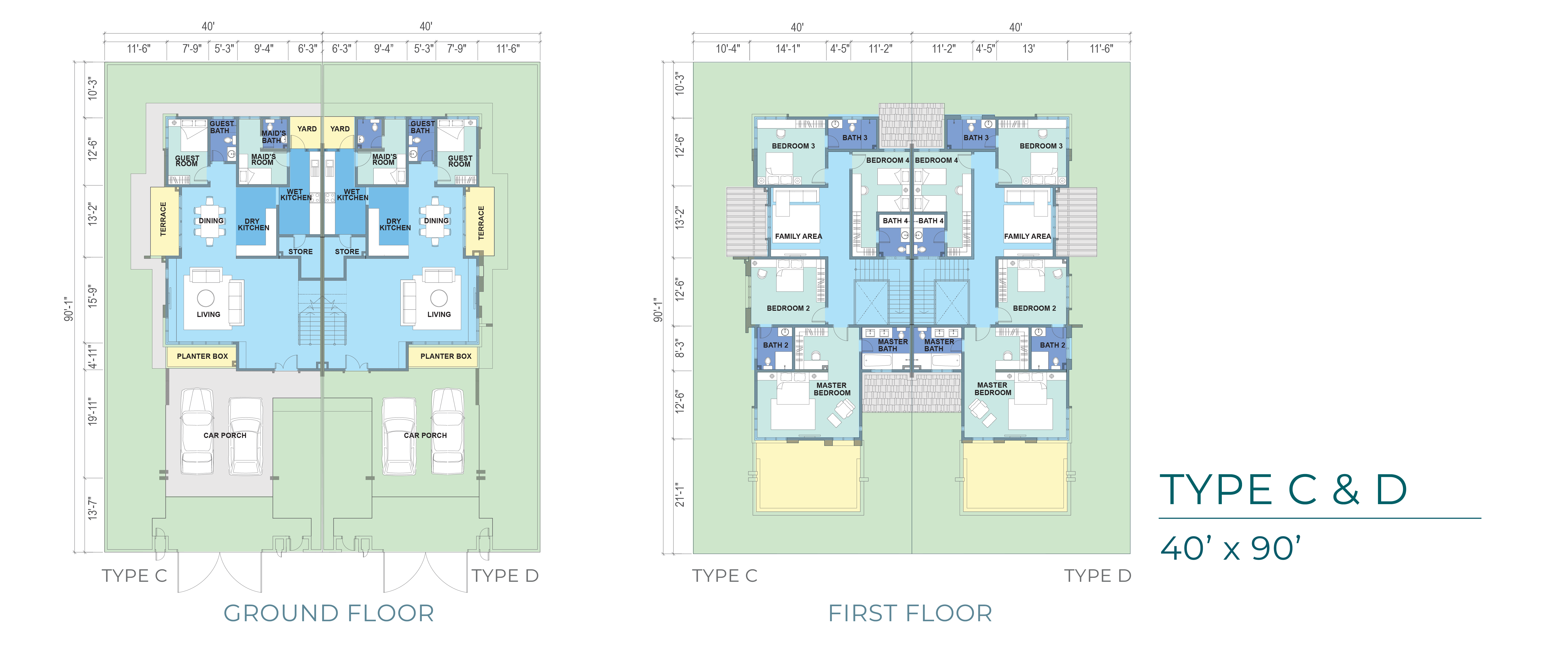 Alena - Jenis C & D floor plan